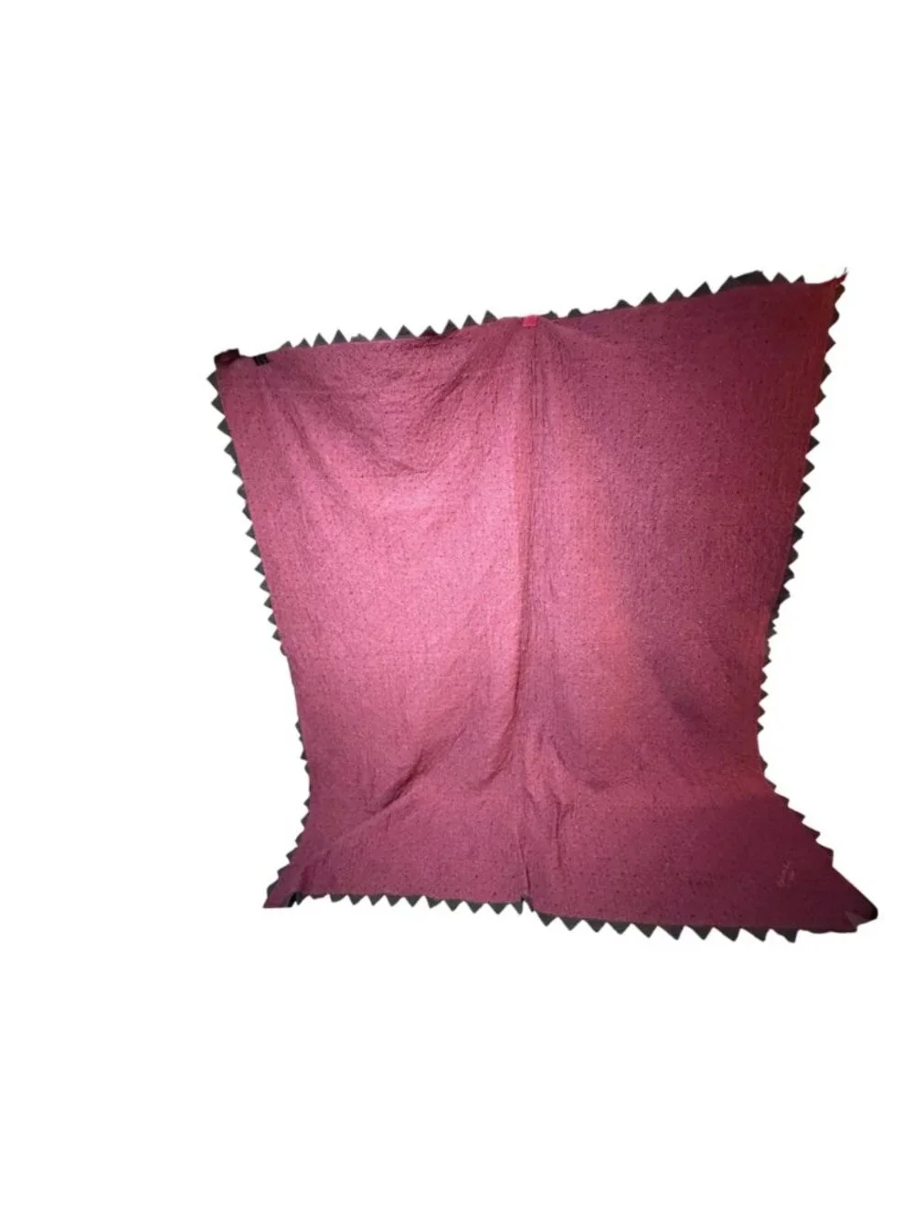 VTG Y2K Donna Sharp Star Quilt Full/Queen Sawtooth Signed 2002 Burgundy Cream
